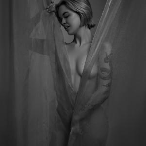 Another Attempt At Perfection Chloe Juniper Steve Marshall 19 Boudoir Poses with Curtains