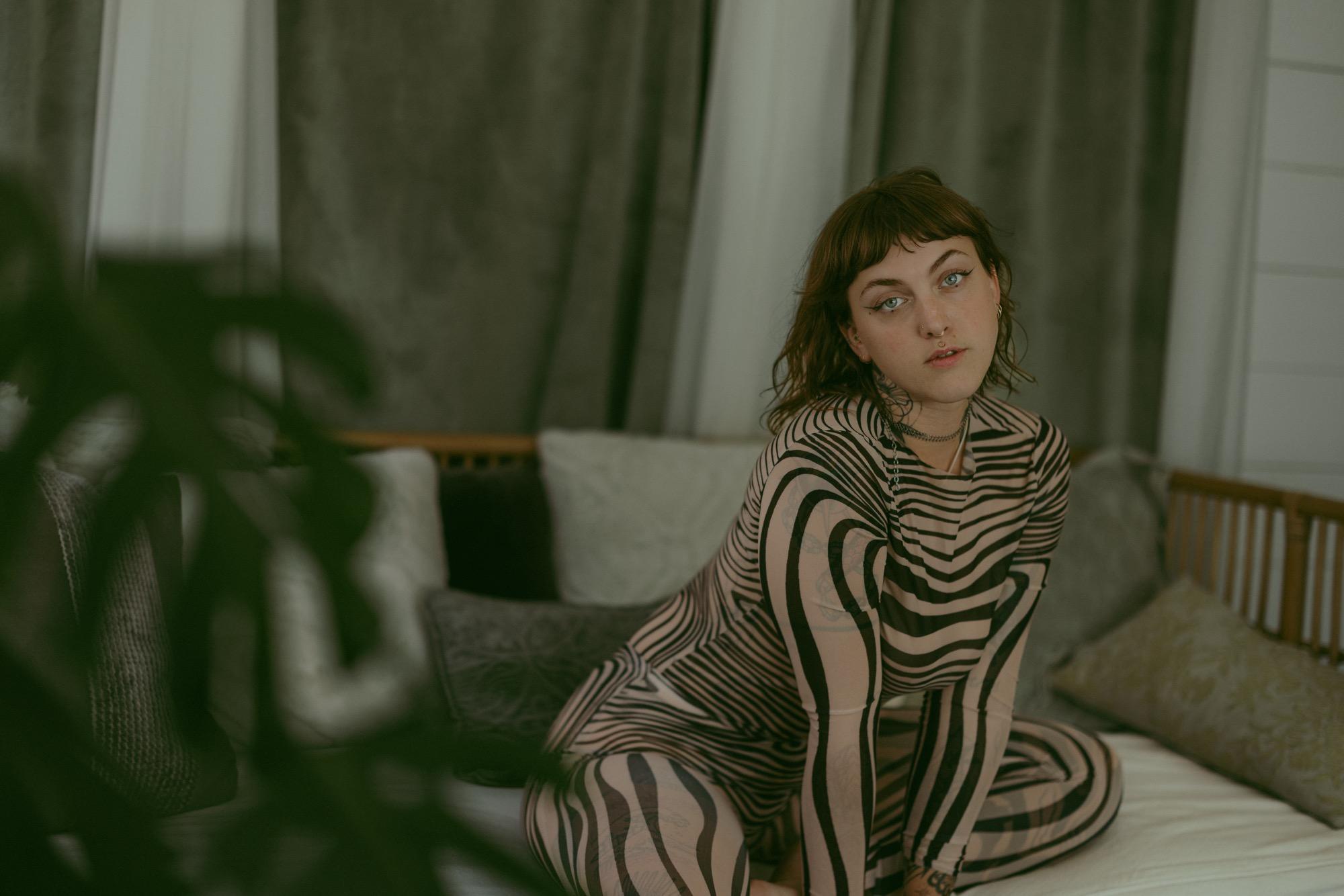 Stripes Of Confidence: A Modern Boudoir Expression - Andreea Miller & Bryana Image 7