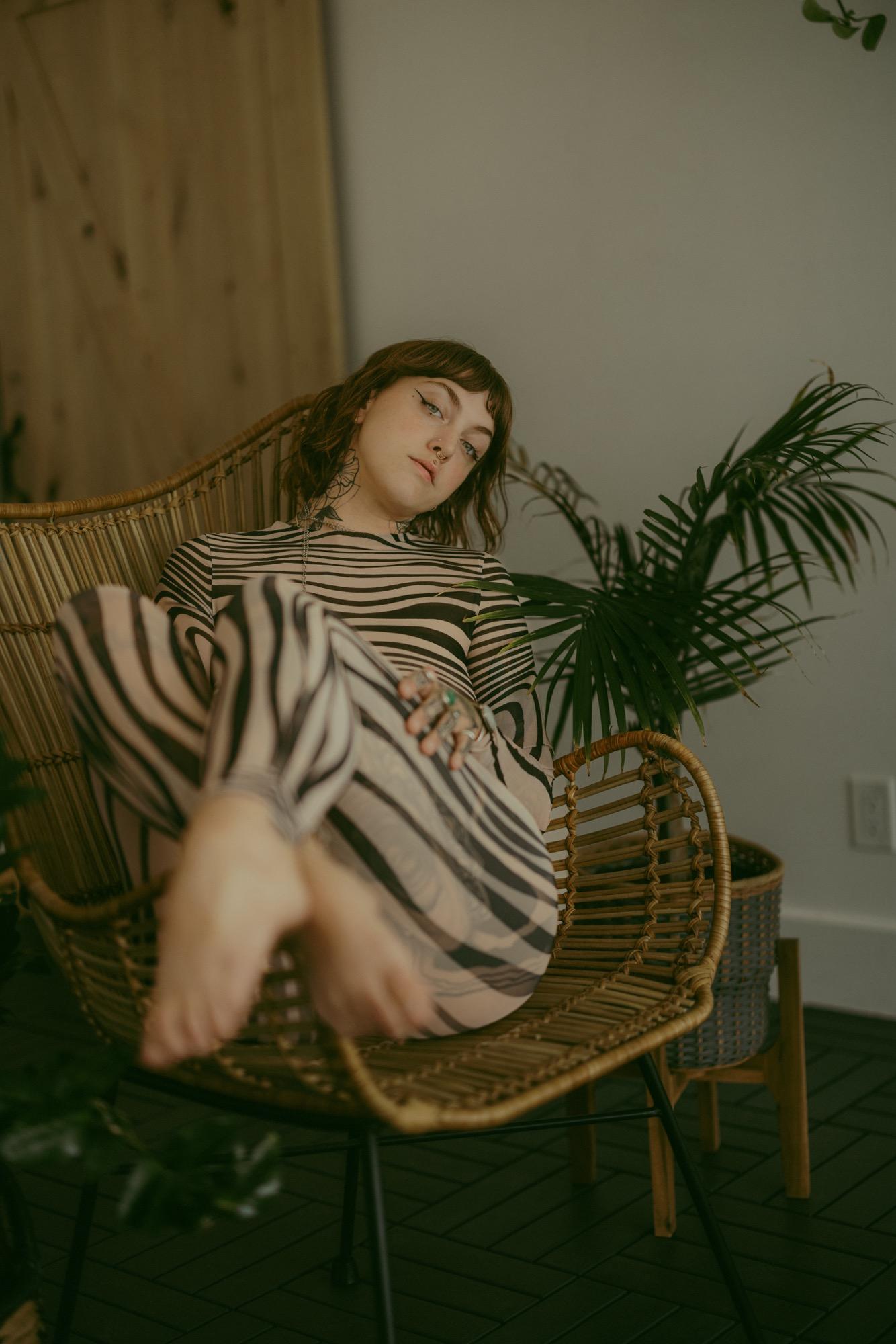 Stripes Of Confidence: A Modern Boudoir Expression - Andreea Miller & Bryana Image 8