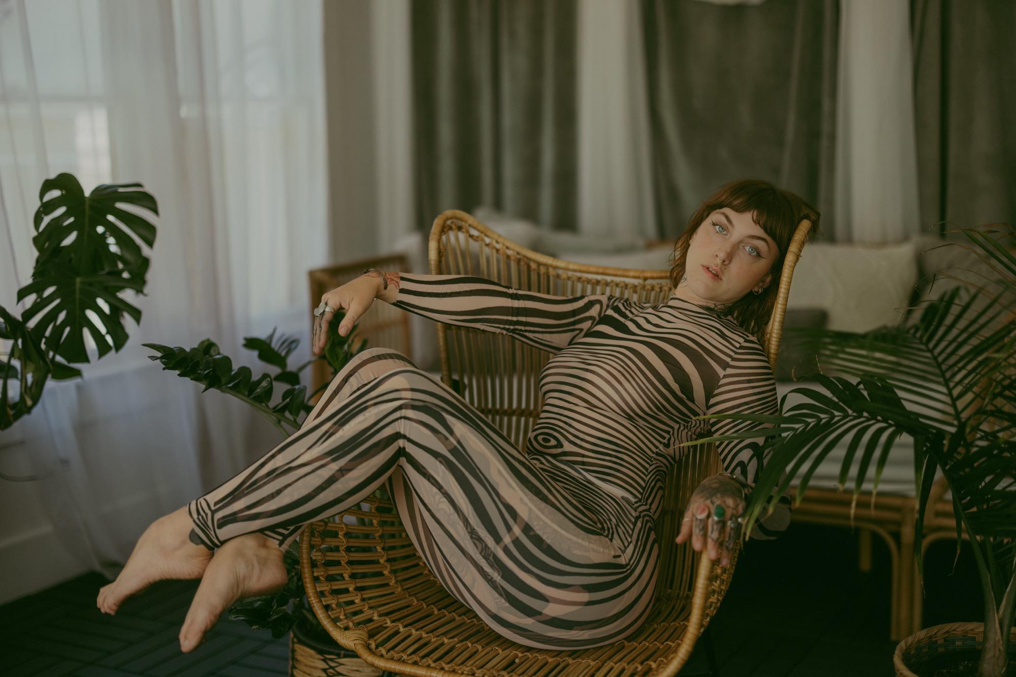 Stripes Of Confidence: A Modern Boudoir Expression - Andreea Miller & Bryana Image 9